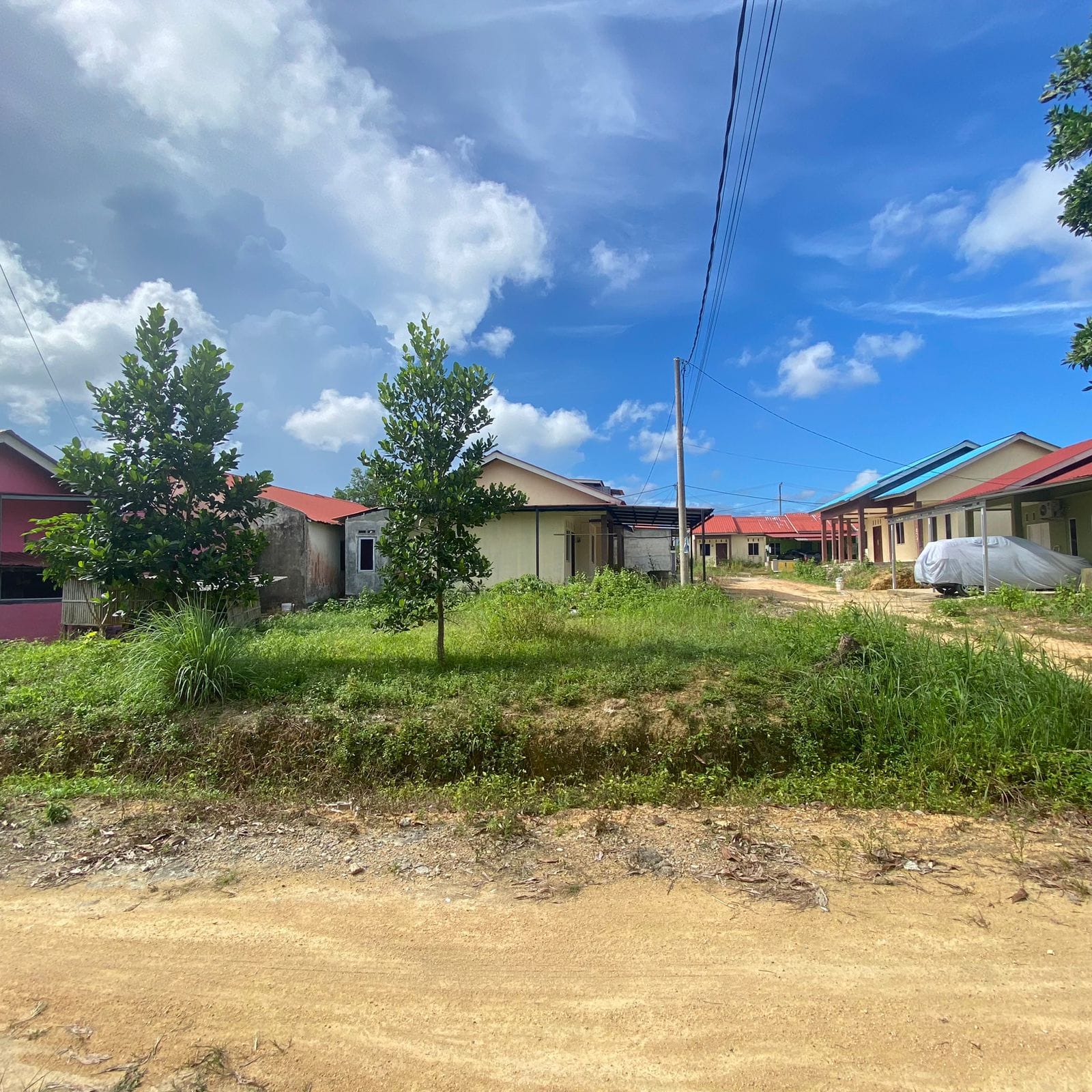 Tampak depan Tanah Jl Mangga Toapaya